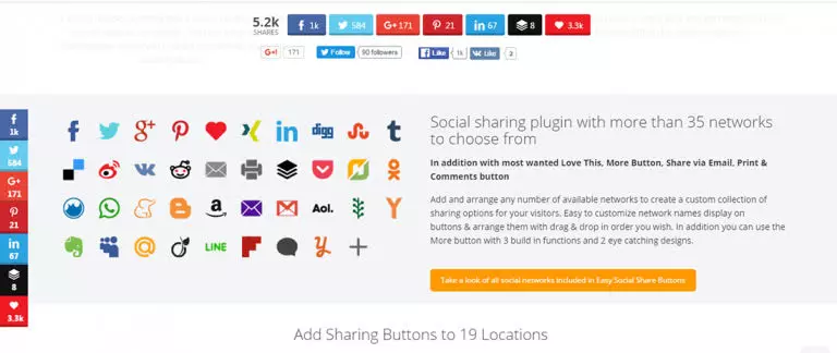 Easy Social Share Buttons for wordpress - 20 Best Social Sharing Plugins For WordPress