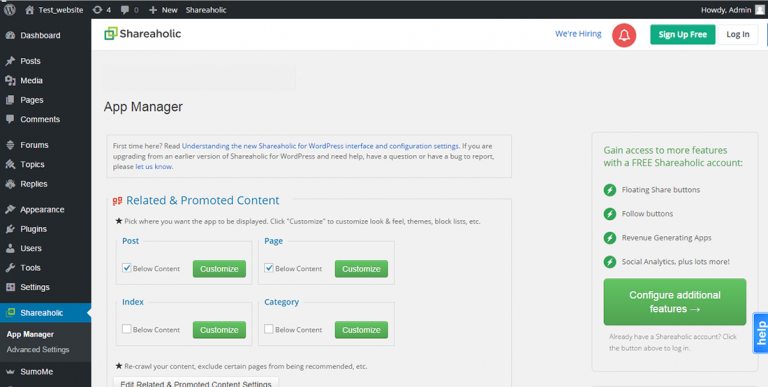 Shareaholic social share plugin - 20 Best Social Sharing Plugins For WordPress
