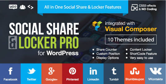 Social Share & Locker Pro - 20 Best Social Sharing Plugins For WordPress