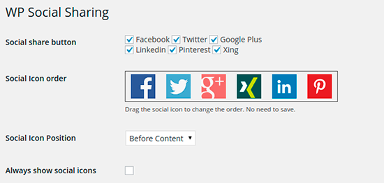 WP Social Sharing - 20 Best Social Sharing Plugins For WordPress