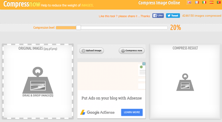 compress images using compressnow